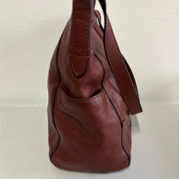 FRYE Leather Side Pocket Boho Purse - Picture 4 of 8